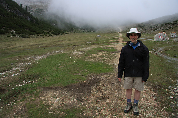 What we are hiking into - no relief!