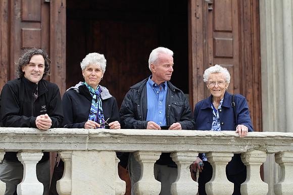 Overlooking the Piazza.