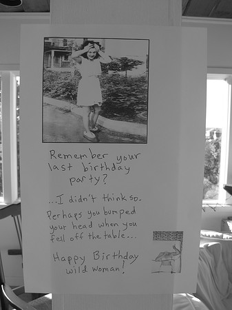 Posters were hung around the place harassing the birthday girl.