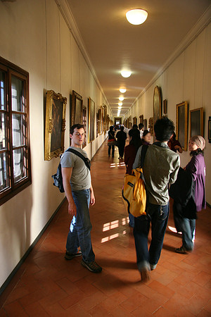 In the corridor