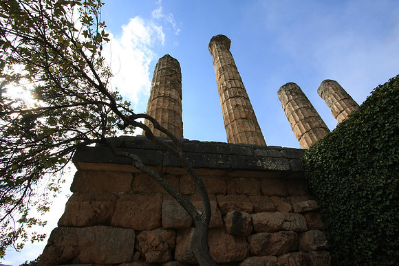 The temple of Apollo as we are leaving.