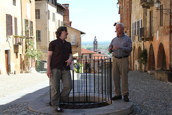 A well near the Torre Civica.