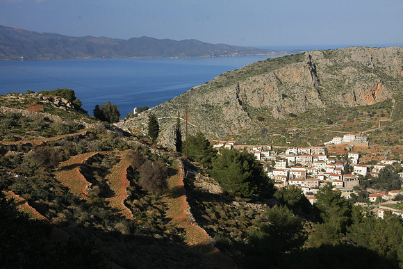 Afternoon hike up to the Monastery Profit Elias - about 1500 feet