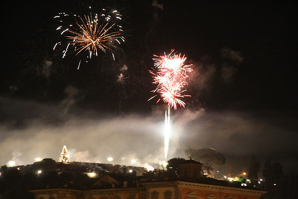 Fireworks over Piazza Michelangelo