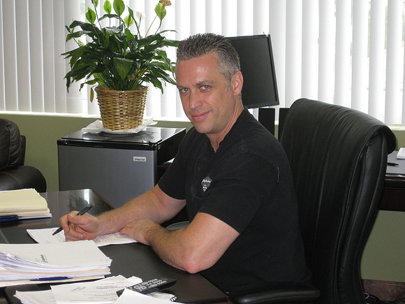 Scott at work.
