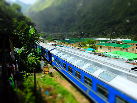 Train we took from Hydroelectric Station to Machu Picchu Pueblo.