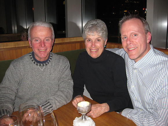 Davis, Marianne, and Mark at Barolo