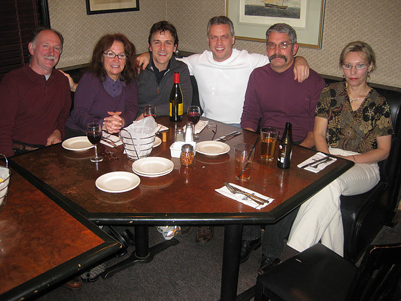 Dinner at a restaurant.