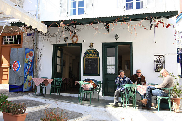 The Taverna Ostria where we ate one evening. Fun!
