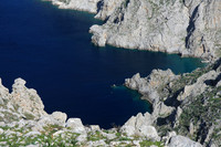 A cove that we eventually walked down to - water taxis are another option.