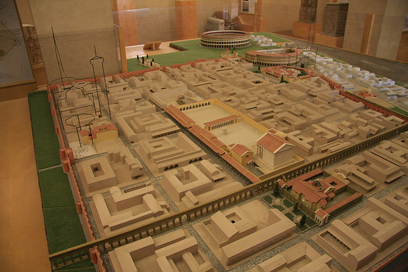 Recontruction of the 1st Century AD Roman city that is now Florence