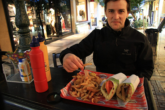 Some Gyros - always french fries - even inside the gyro