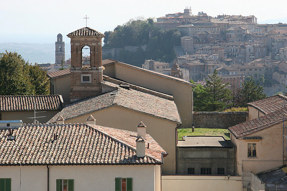 Looking back toward the city