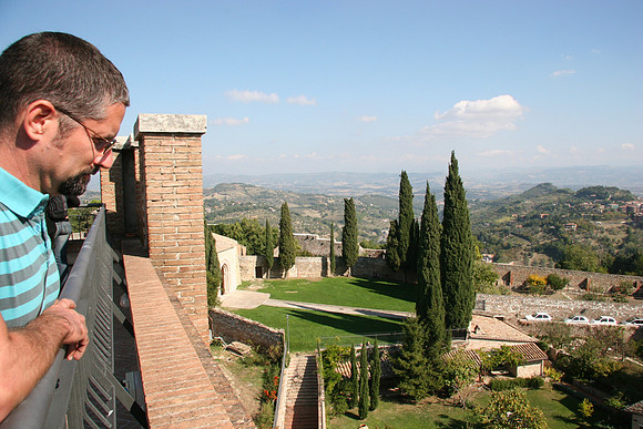 Around the tower