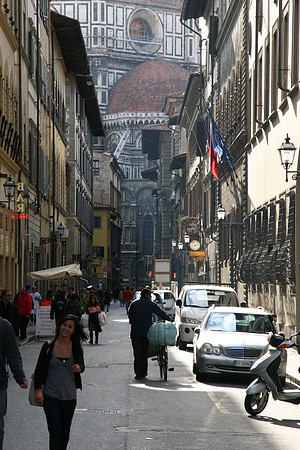Looking south toward the duomo