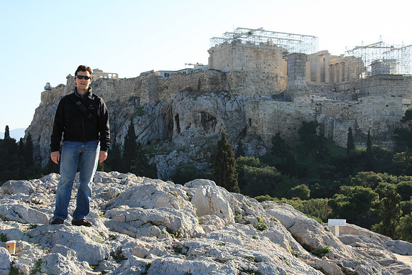 On Aeropagus Hill - site of the old Athenean Judicial Court
