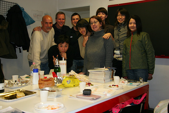 Party in conversation class with Vincenza
