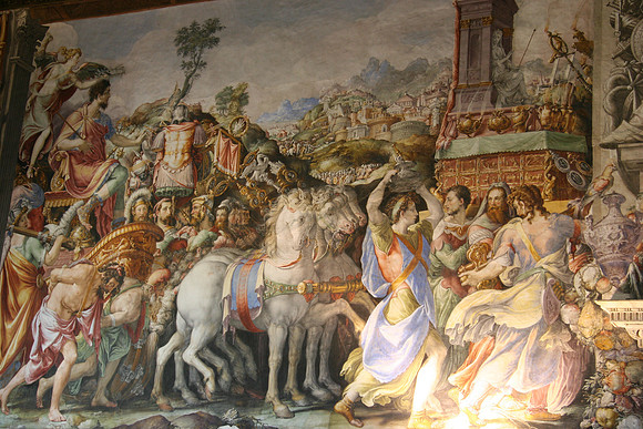 Detail of 16th century fresco