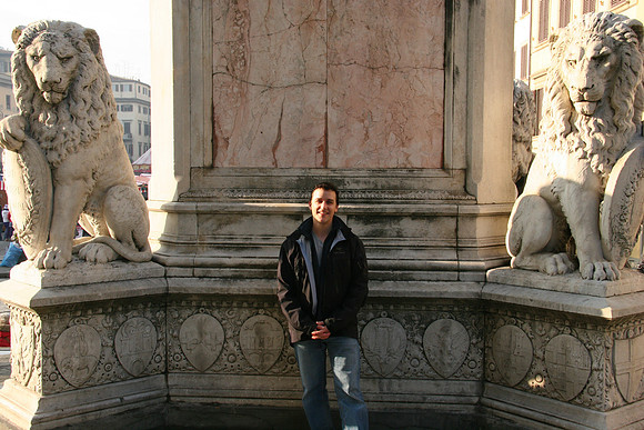 Lions keeping watch. Marc keeping still.