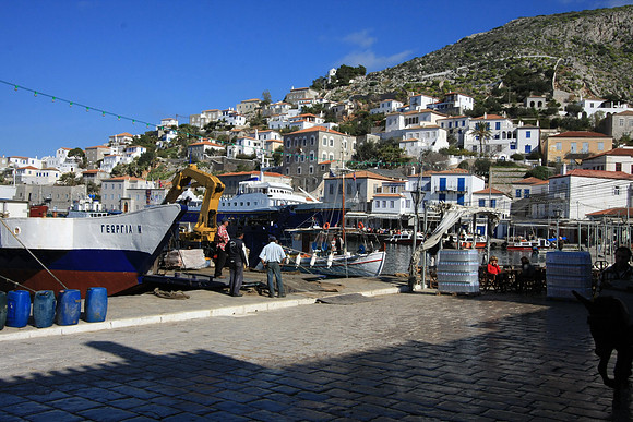 The dock is where the city center is.