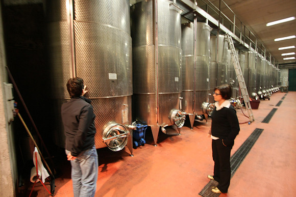 Taking a quick tour - these vats were used for a certain type of wine - dolcetta I think